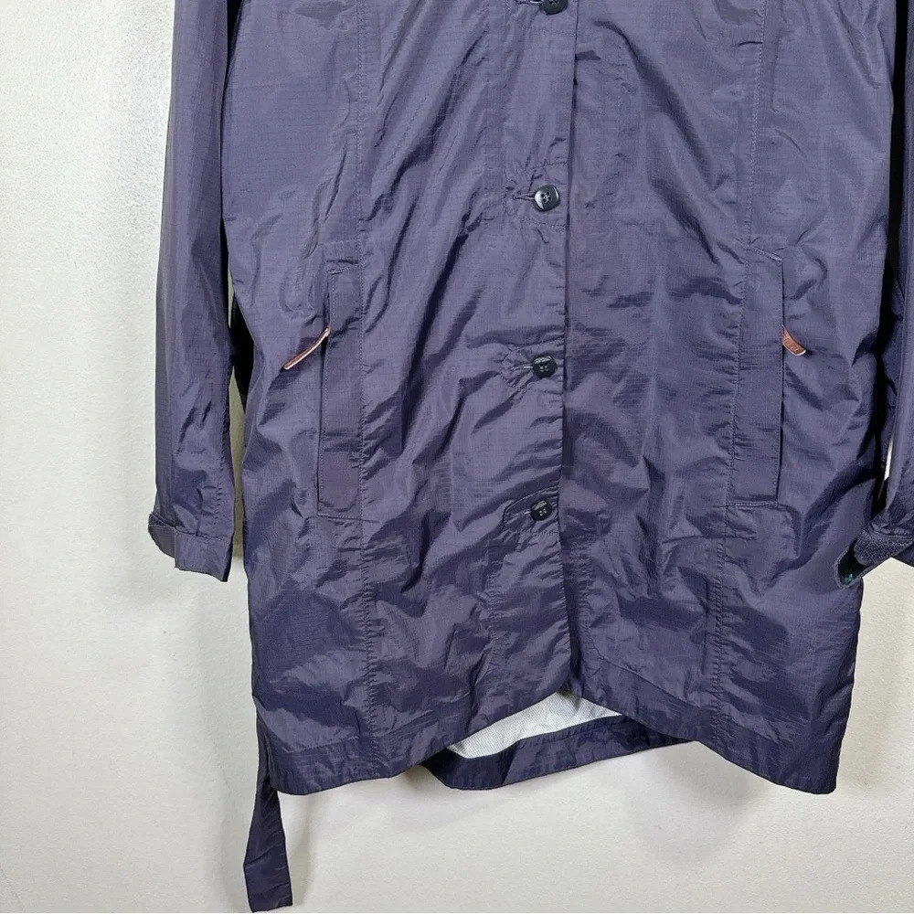 GoLite Womens Size Xsmall Purple Hooded Windbreaker Outdoor Belted Jacket - Picture 9 of 15